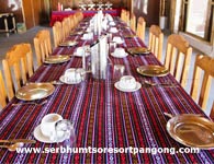 Ser Bhum Tso Resort Pangong Dining Hall
